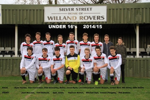 Under-16 CUP SEMI FINAL is 2pm kick-off