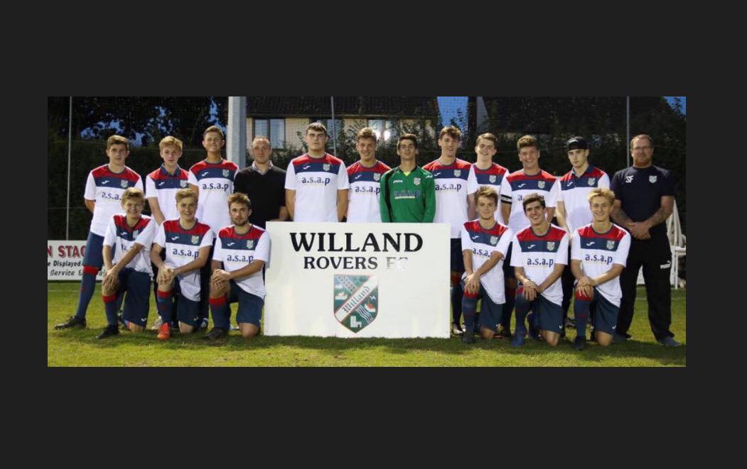 Willand Rovers U18’s Playing in Boys Cup Final