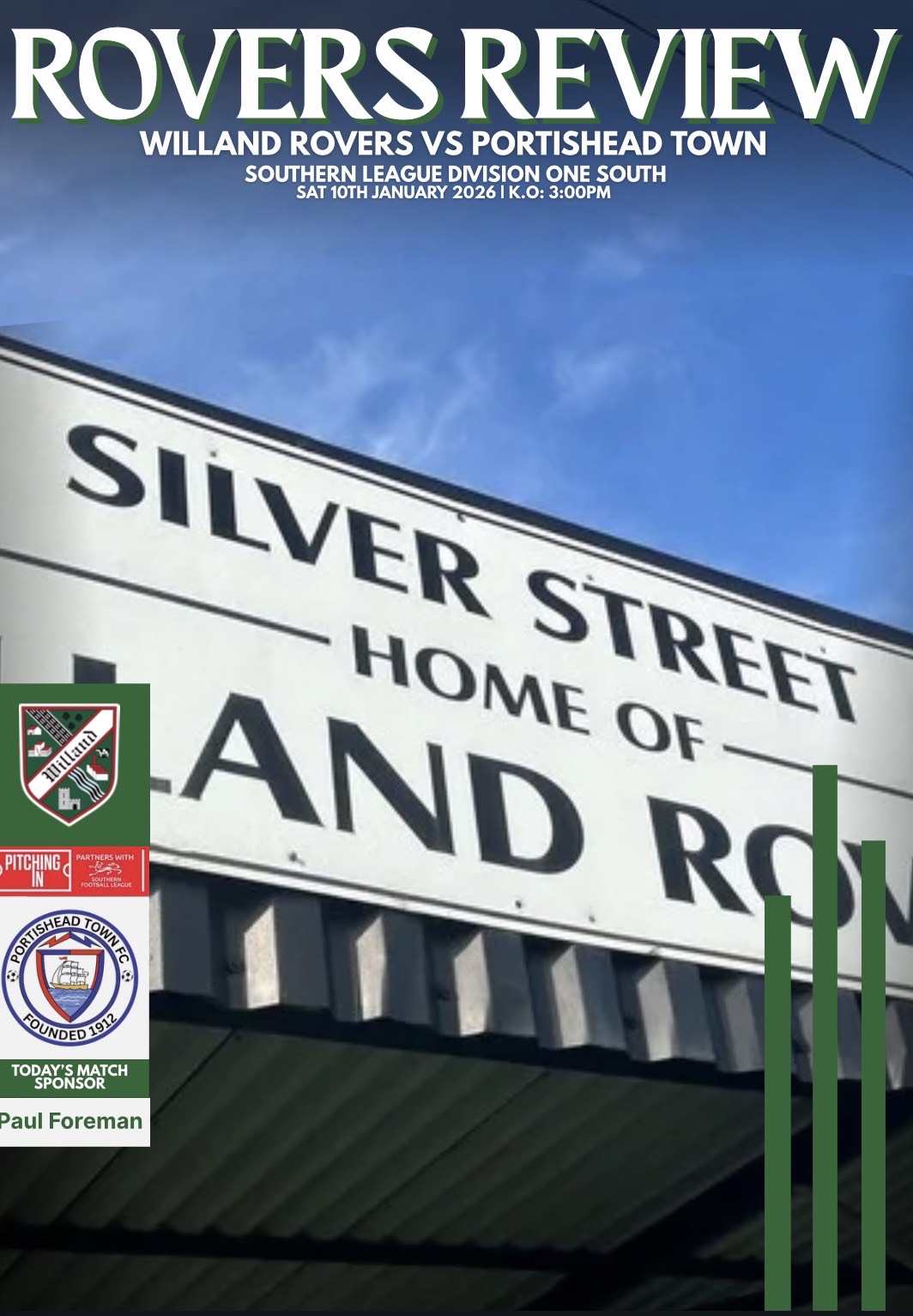 Download or View – Willand Rovers F.C v Portishead – Matchday Programme