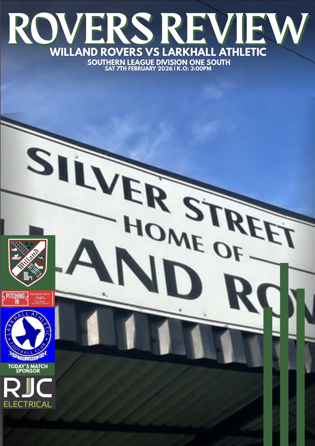 Download or View – Willand Rovers F.C v Larkhall Ahletic– Matchday Programme