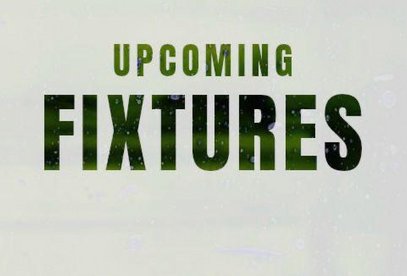 Upcoming fixtures