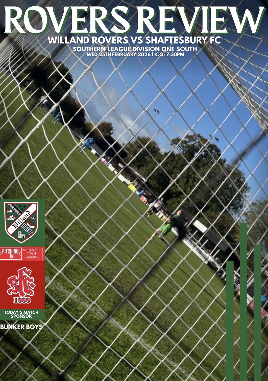Download or View – Willand Rovers F.C v Shaftsbury – Matchday Programme
