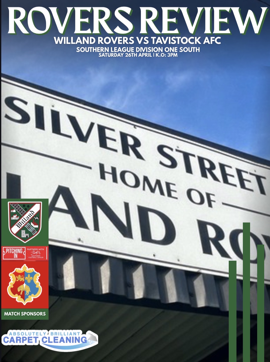 Download or View – Willand Rovers F.C v Tavistock – Matchday Programme