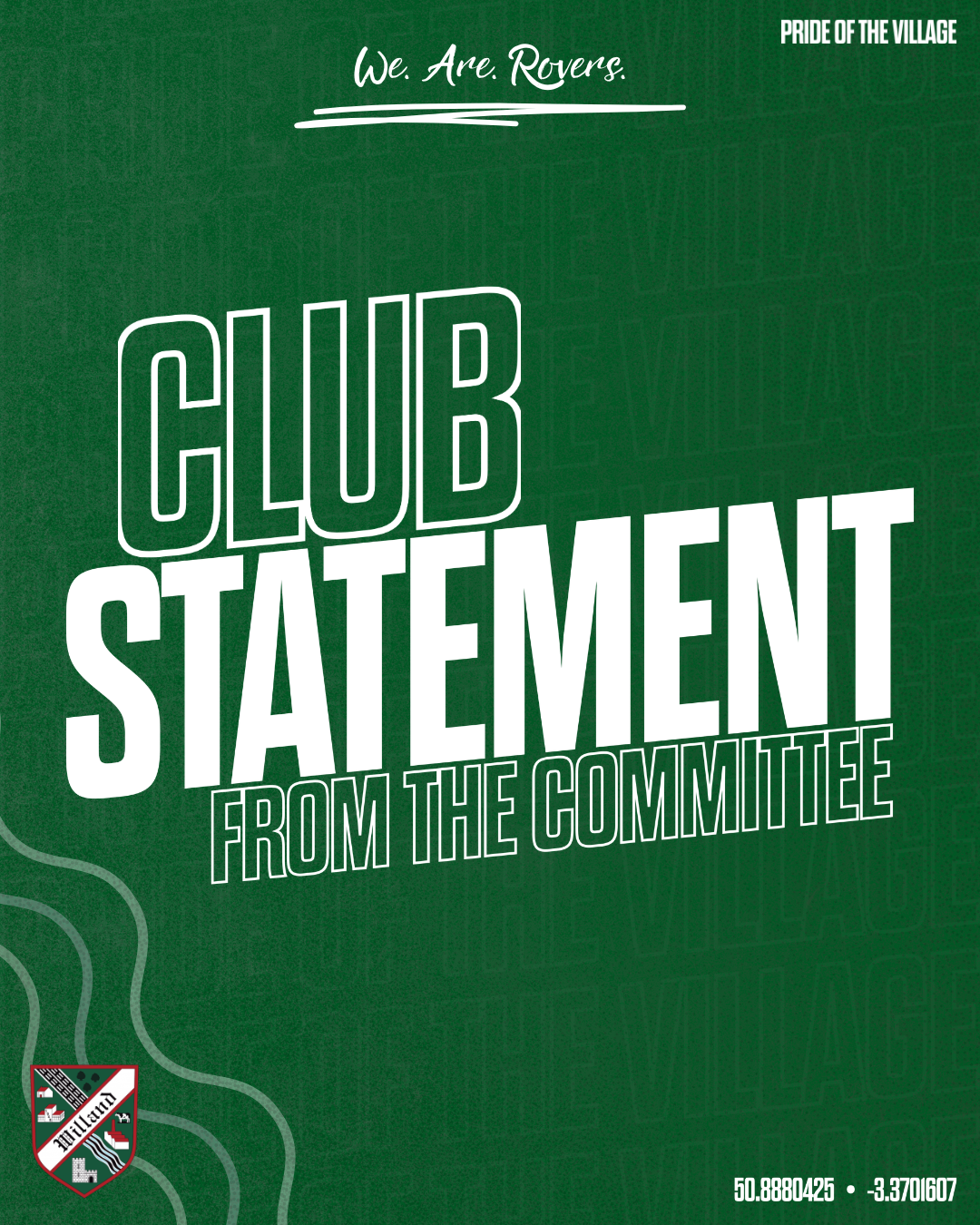 Statement from the Chairman