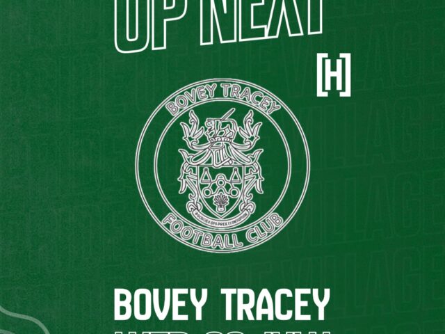 Up next Wednesday 22nd WRFC v Bovey Tracey