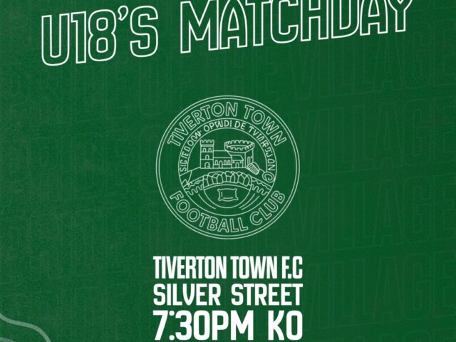 🆙 next WRFC U18’s V Tiverton Town (Friendly)