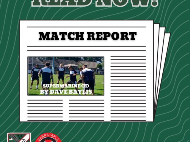Match Report WRFC v BARNSTAPLE TOWN