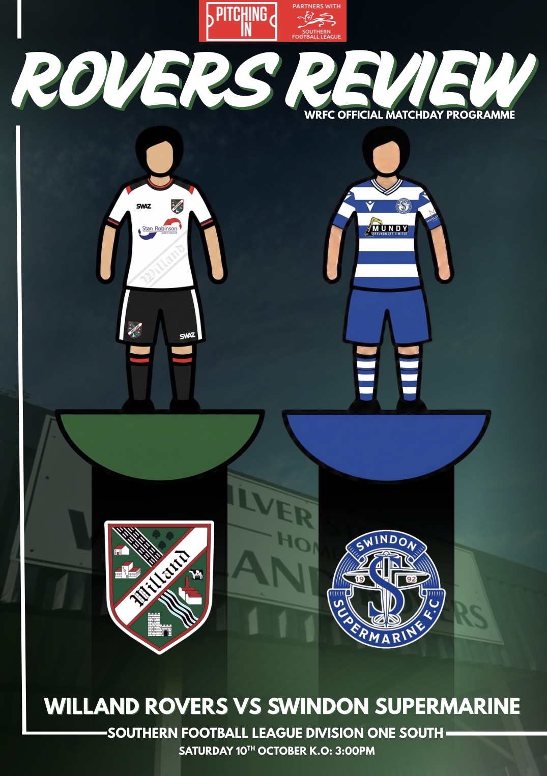 Download or View – Willand Rovers F.C v Swindon Supermarine – Matchday Programme